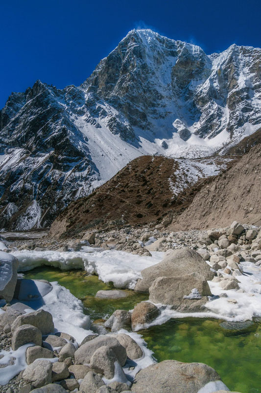 pictures of mount everest base camp trek mountains an river