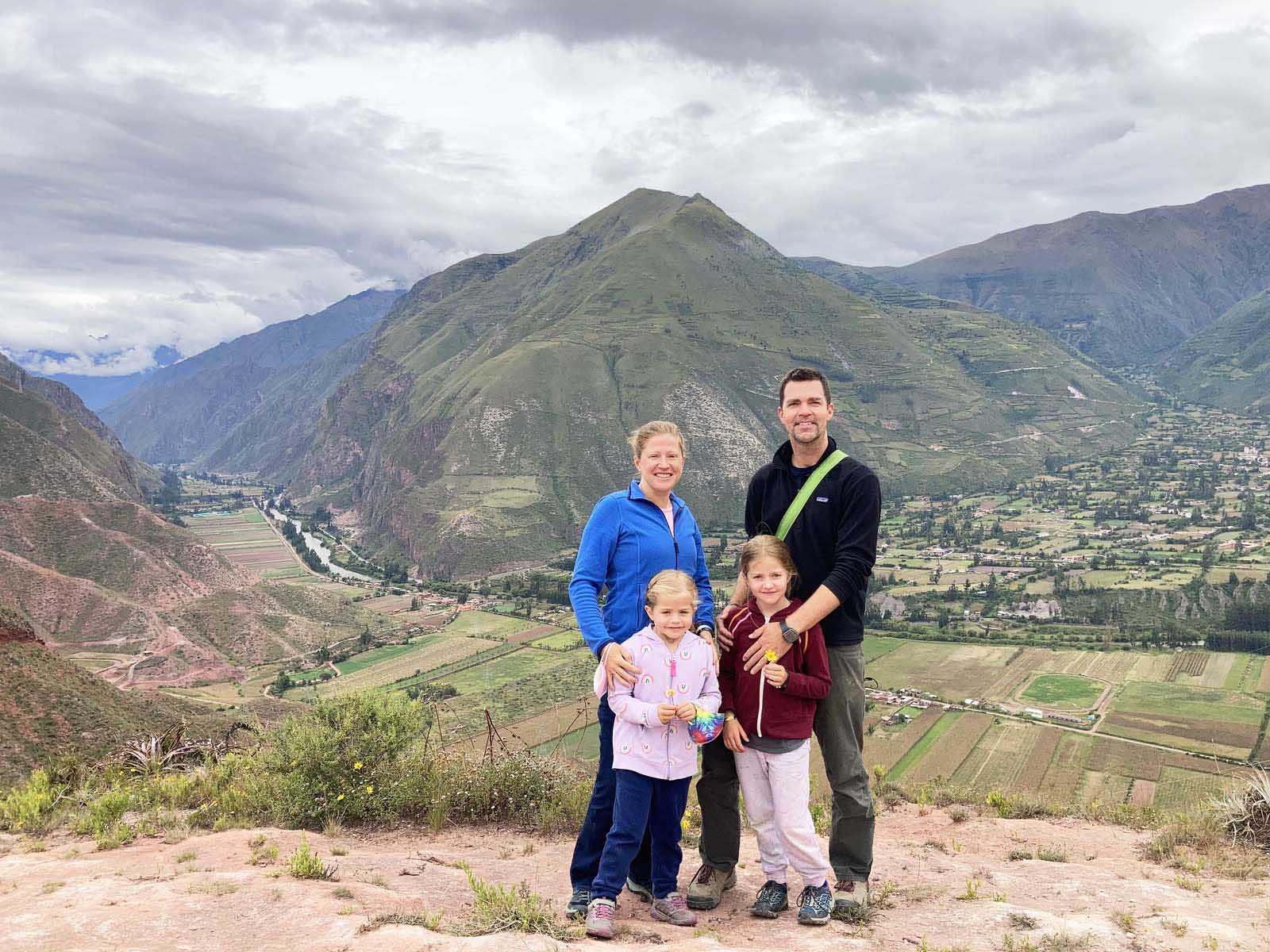 traveling with kids family in peru