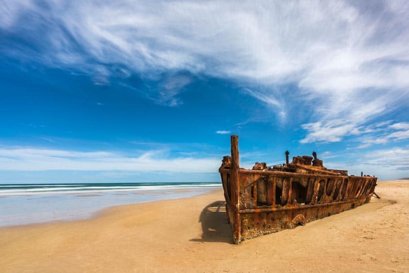 Maheno ship wreck Fraser Island Australia