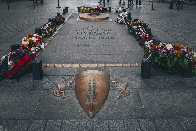 free Paris the tomb of the unknown soldier