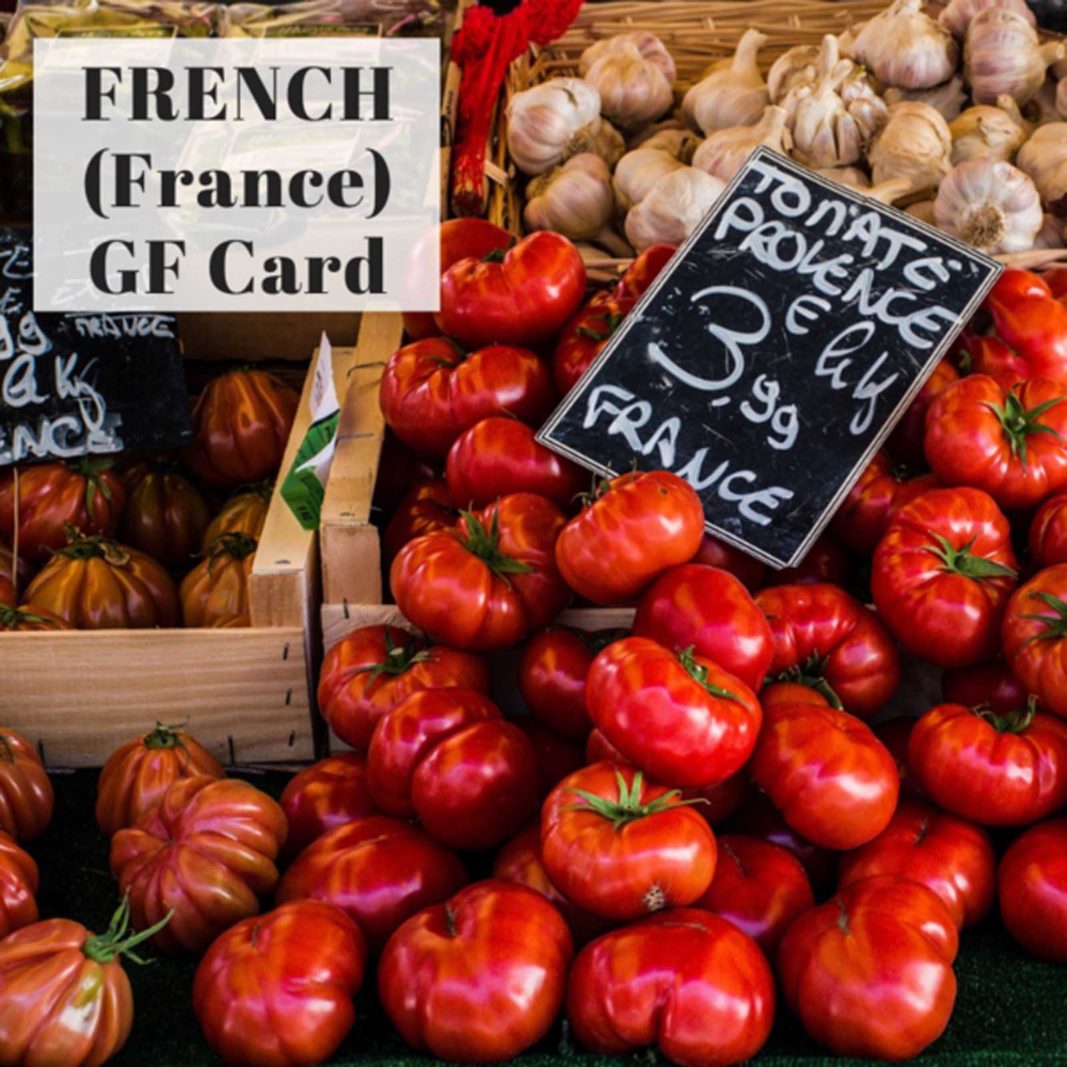 Gluten free french food guide