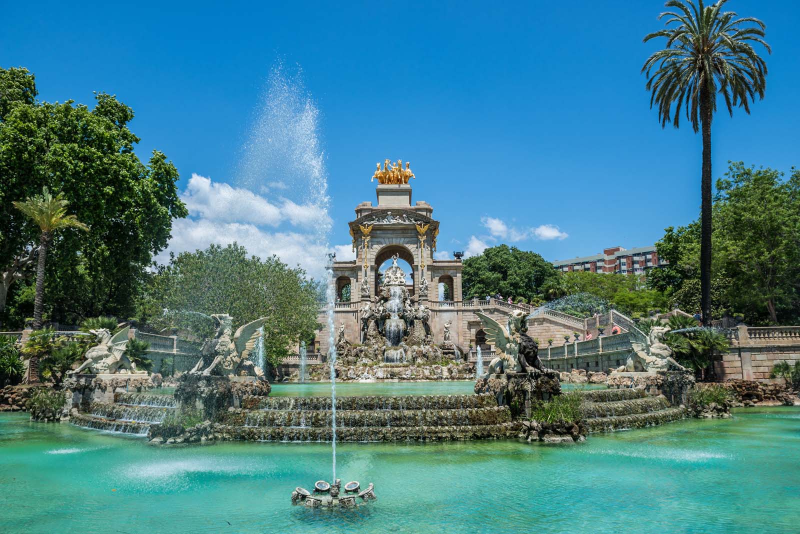 gaudi in barclona fountain in parc de la ciutadella