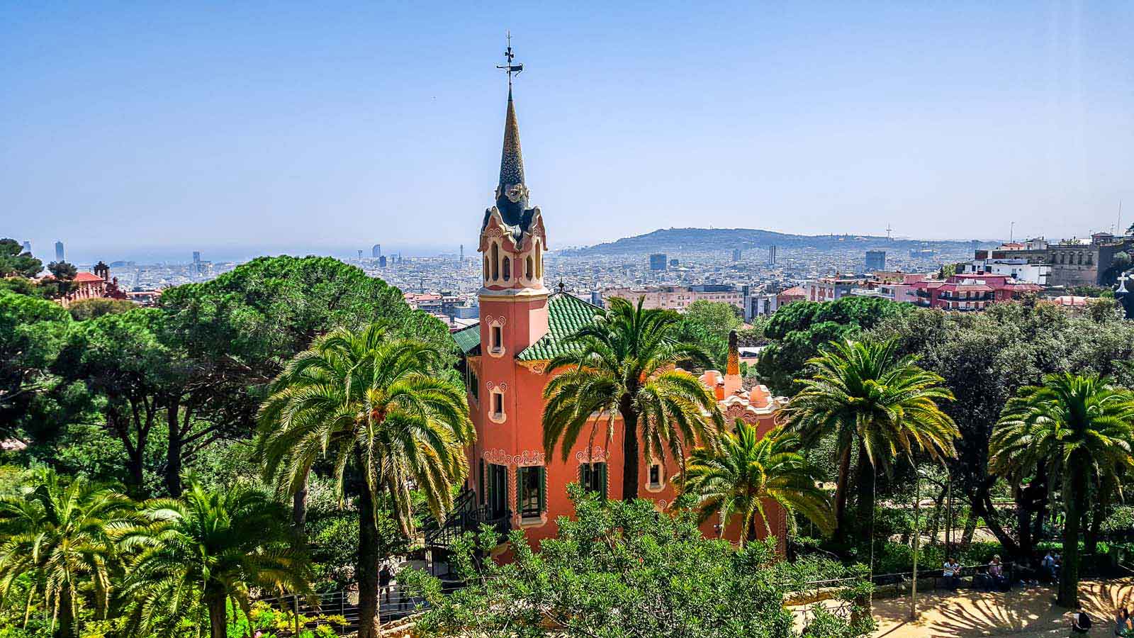 casa gaudi hosue museum in park güell barcelona 