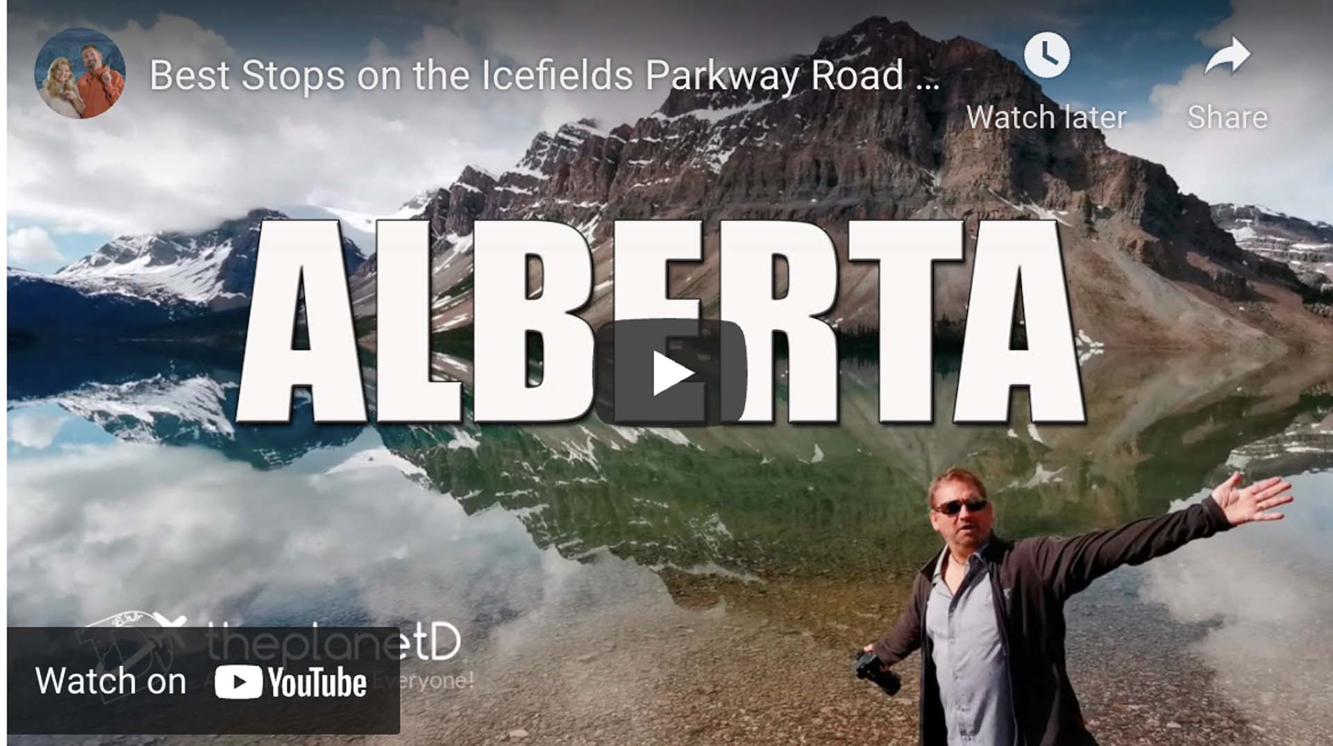 stops along the Icefields Parkway video