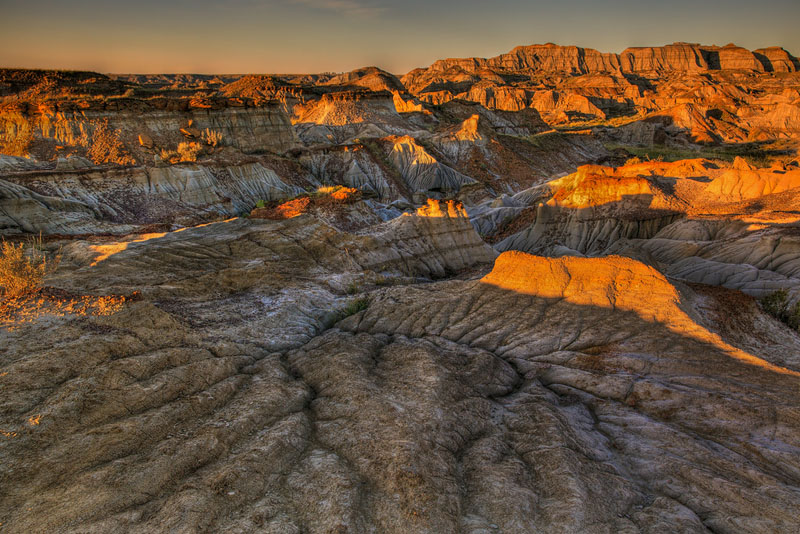 glamping dinosaur provincial park sunset