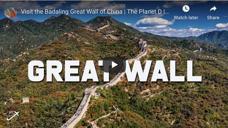 badaling great wall of china video