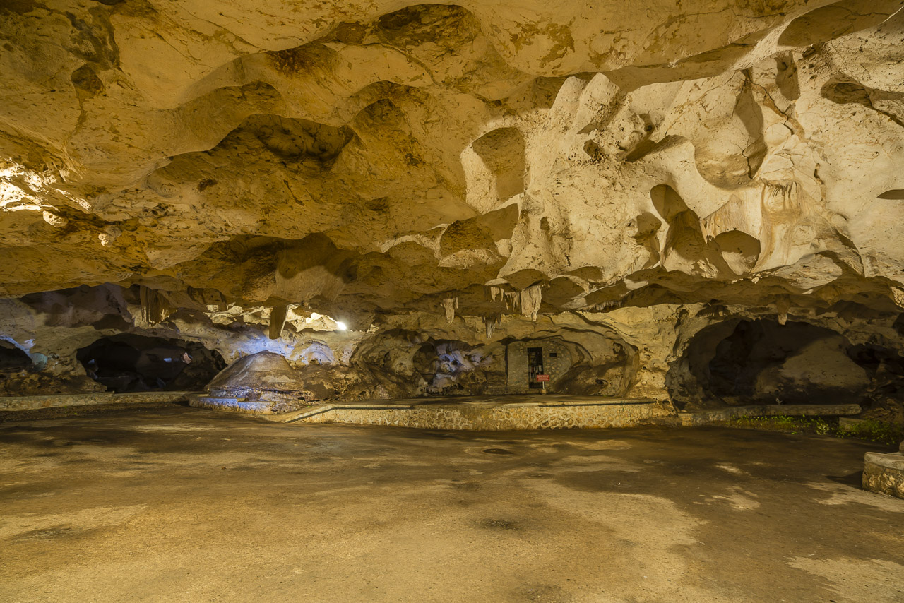 There used to be a nightclub in the Green Grotto Caves