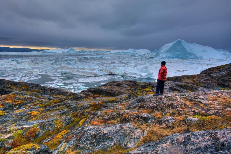 hiking in greenland