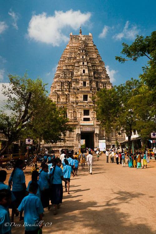 the ruins of hampi bazaar temple