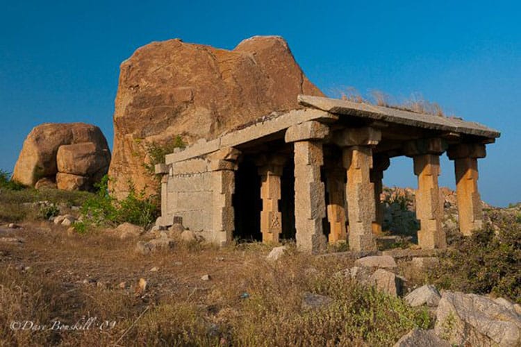 hampi ruins india surrounded by boulders