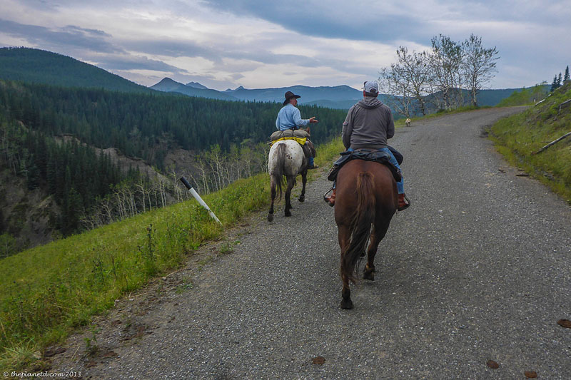 high mountain trail ride trail