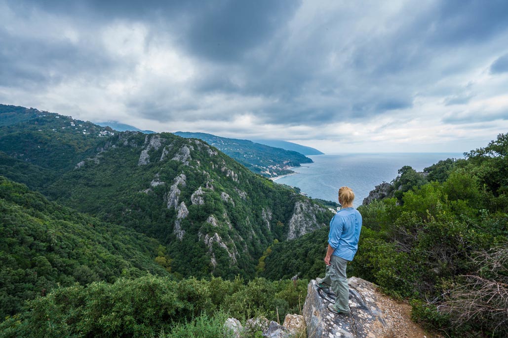 hiking in pelion greece