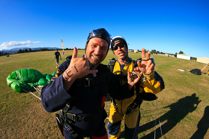 find success step out of comfort zone dave skydiving