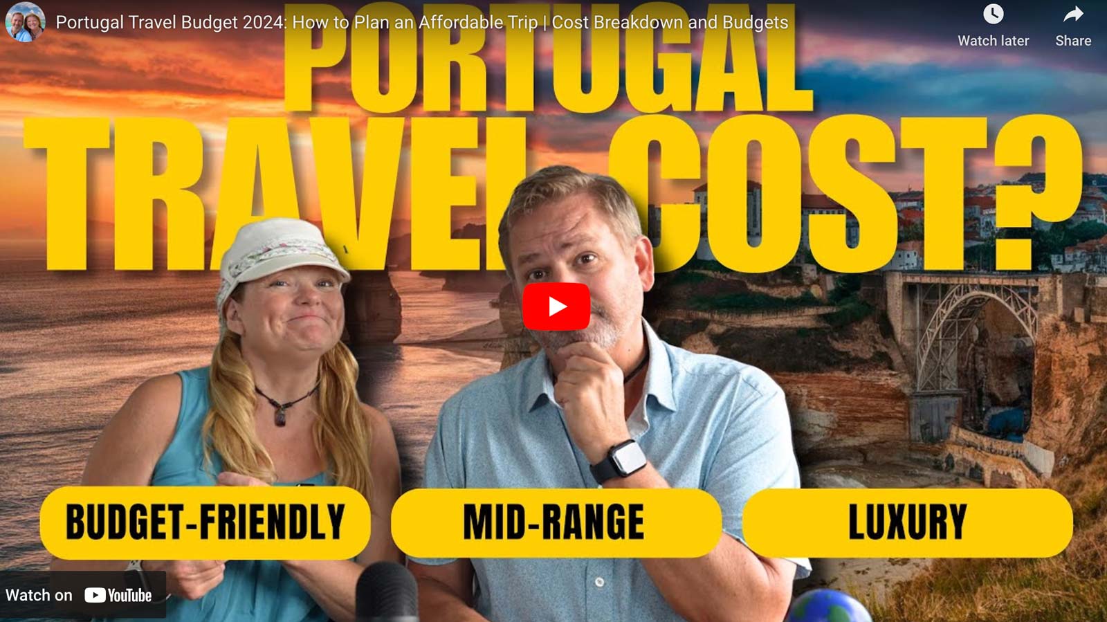 is portugal expensive travel costs and breakdown video