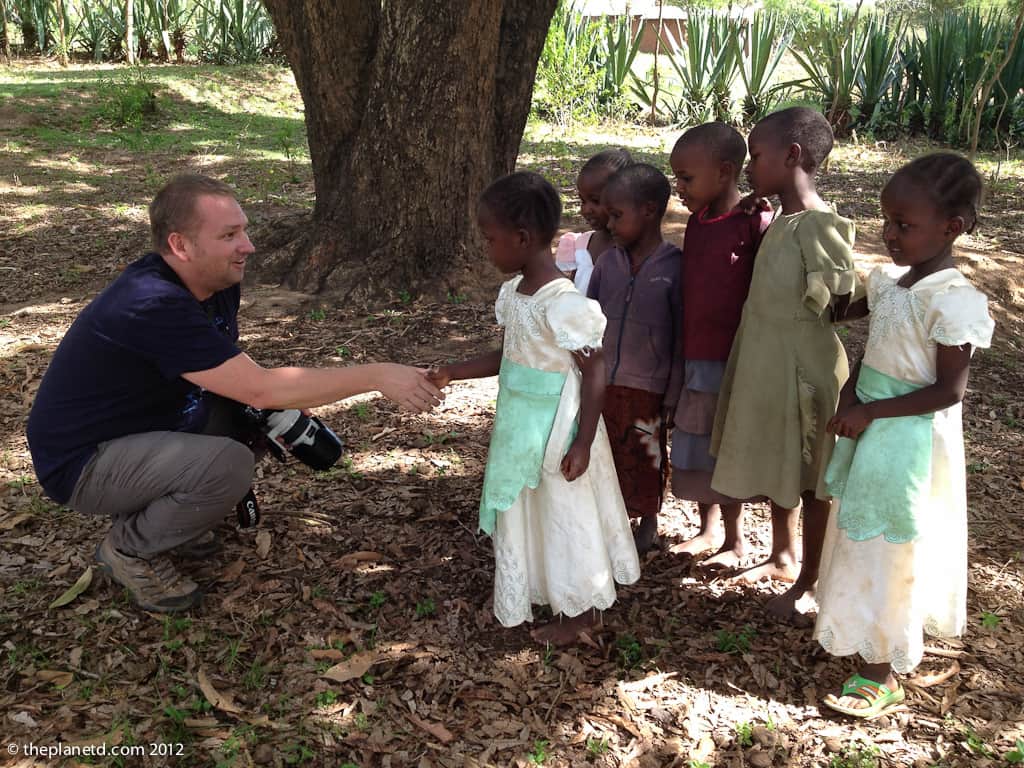 kenya village visit with children