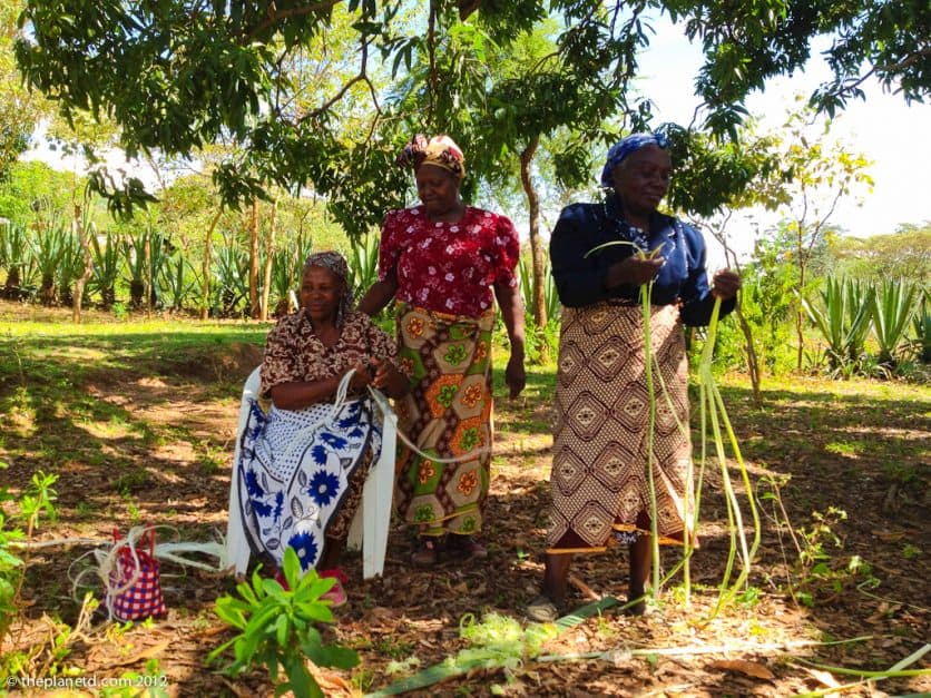 women of a rural village in Kenya