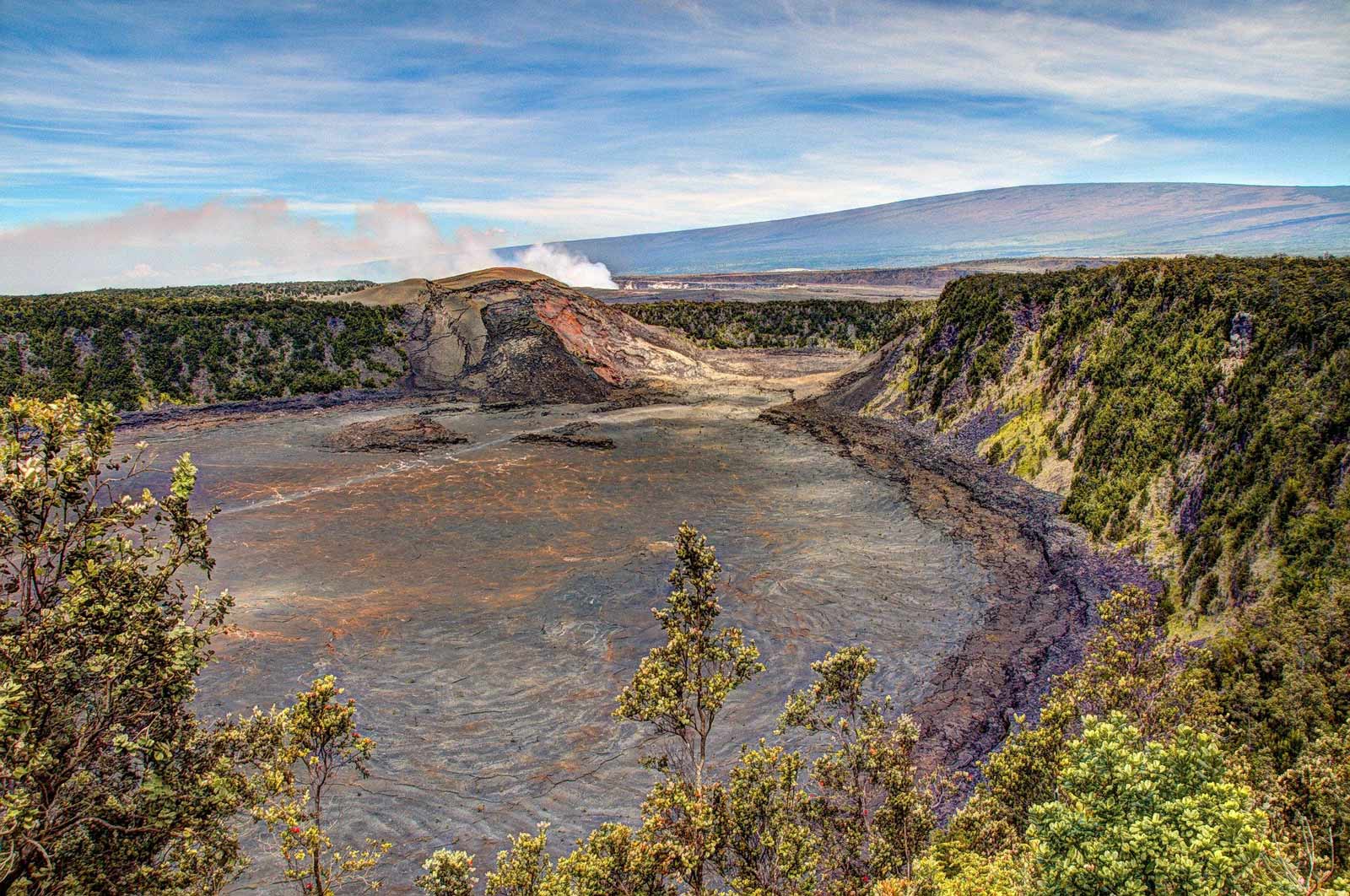 kilauea iki crater on the Big Island of Hawaii