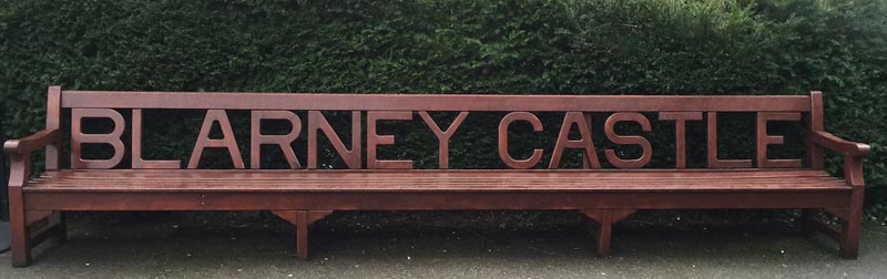blarney castle bench