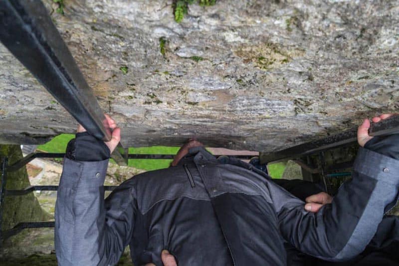 Dave kissing the Blarney Stone
