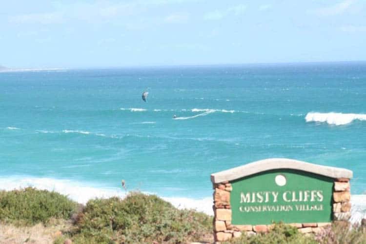misty cliffs sign cape town south africa