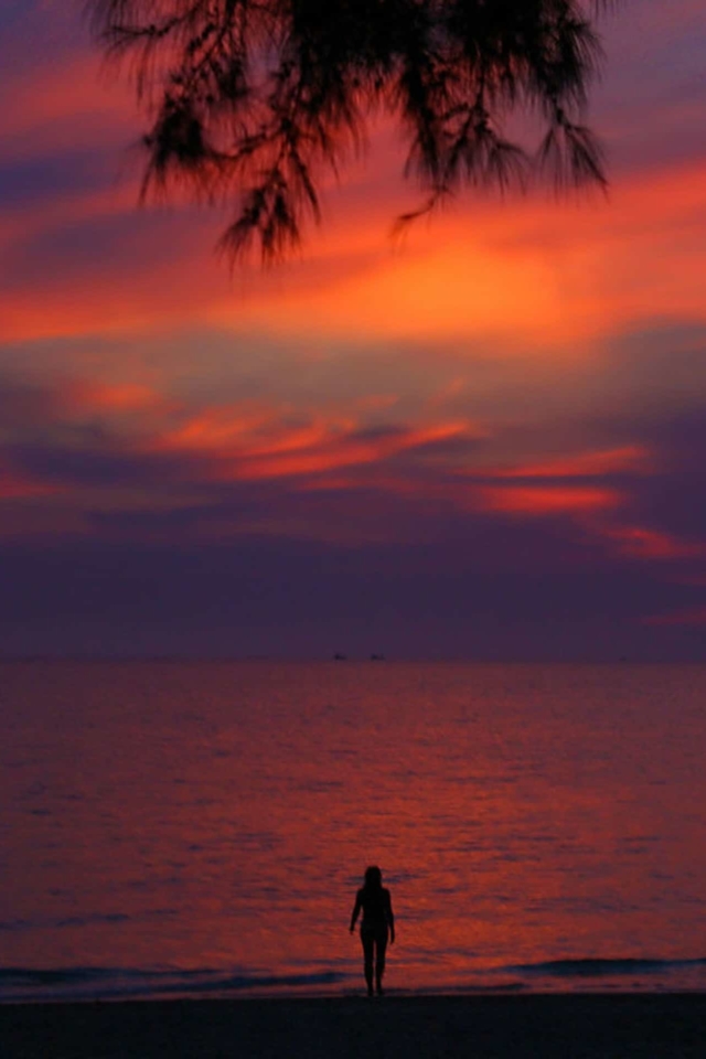 sunset at koh lanta thailand in krabi