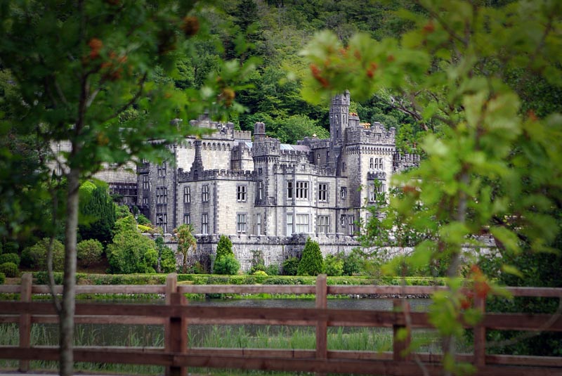 view of kylemore abbey