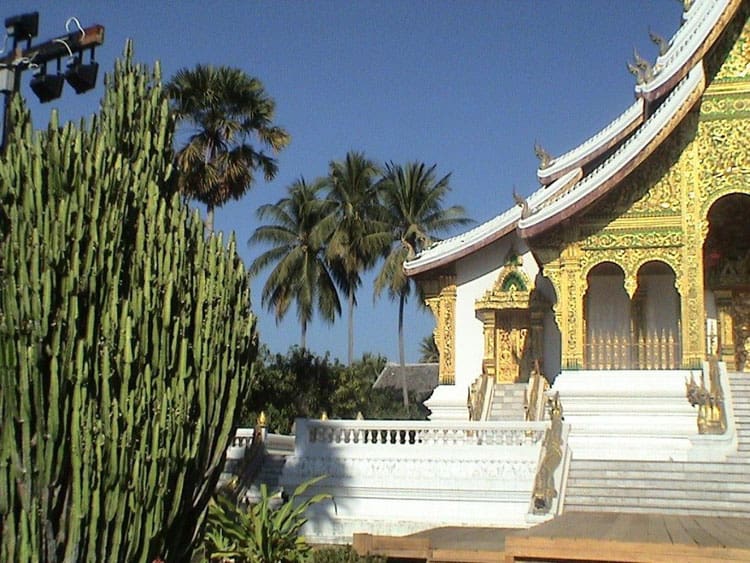 The golden wat ho Temple in Luang Prabang