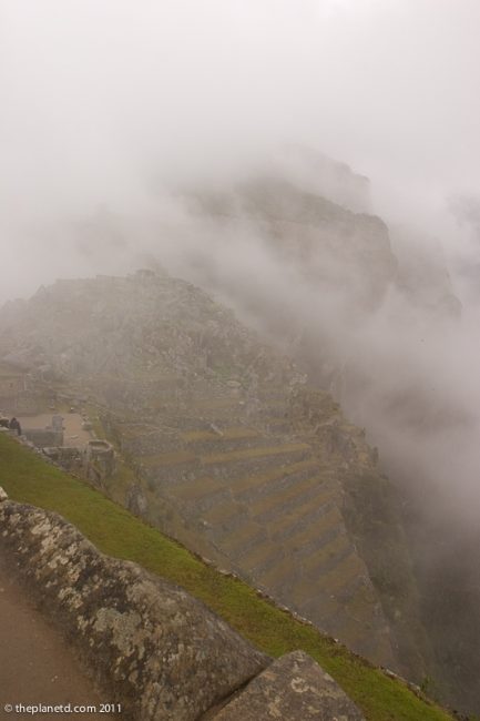 foggy machu picchu