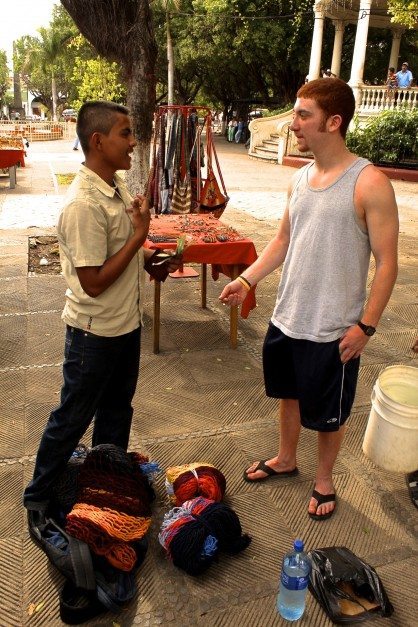 making a friend in nicaragua