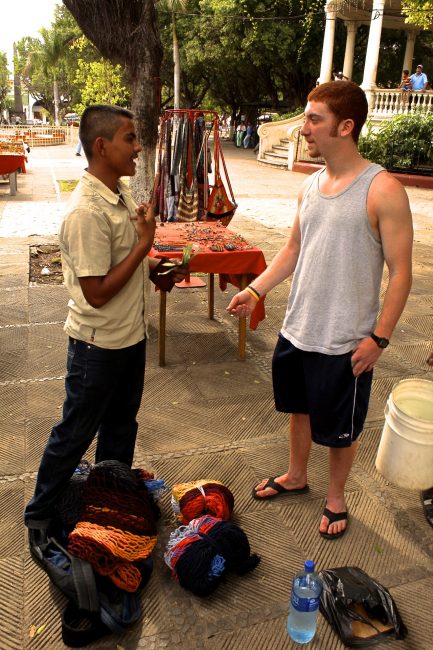 making a friend in nicaragua
