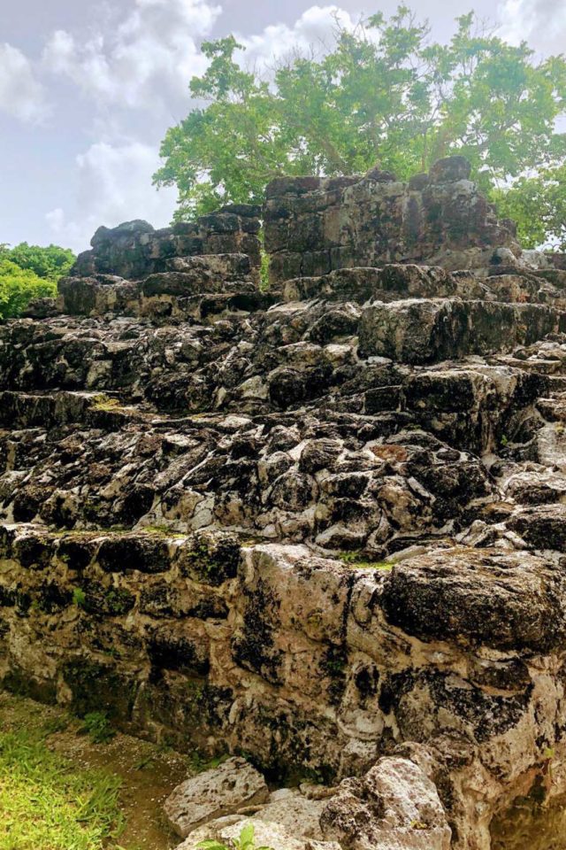 san gervasio ruins are farther away from the mayan ruins of tulum 