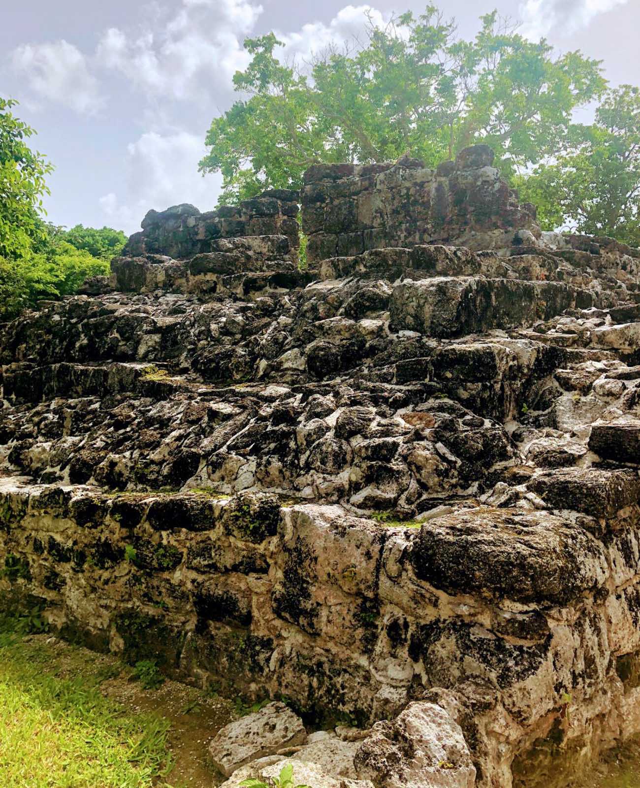 san gervasio ruins are farther away from the mayan ruins of tulum 