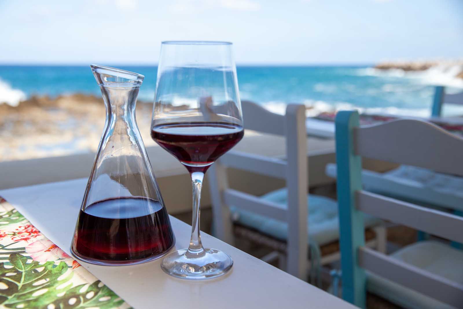 mediterranean food wine