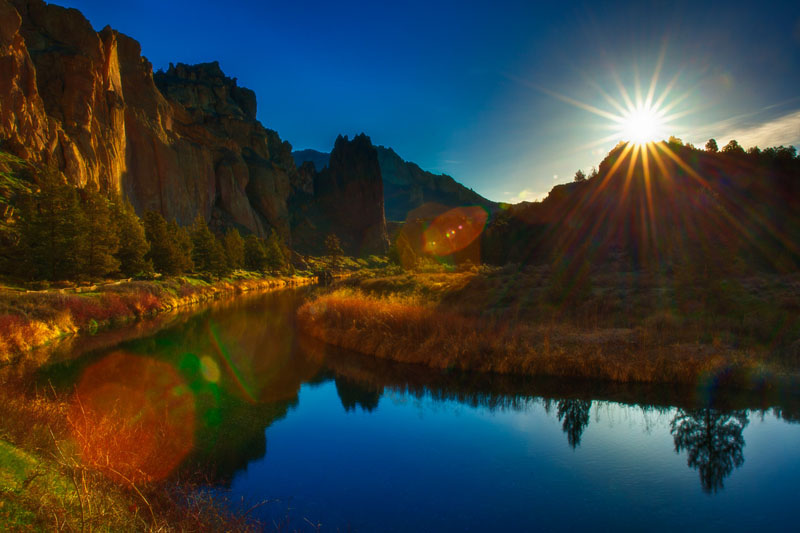 sunset at smith rock