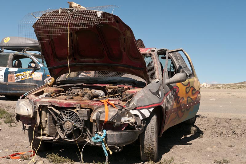 mongolia photos smashed up cars
