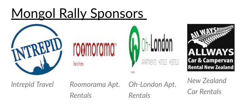 mongol rally sponsors