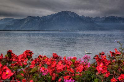 montreux view of lake