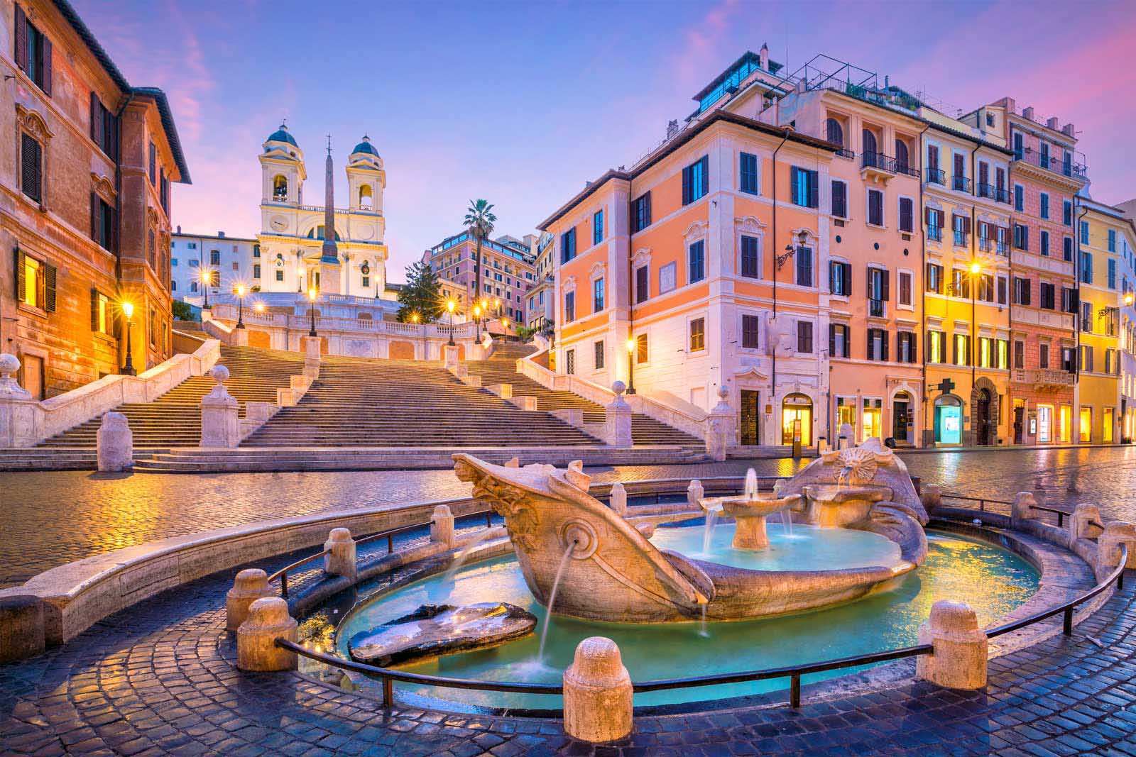monuments in rome spanish steps
