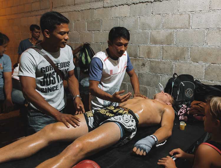 massage for muay thai tournament