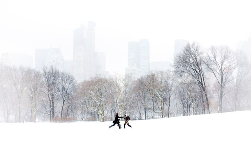 new york city photography snow