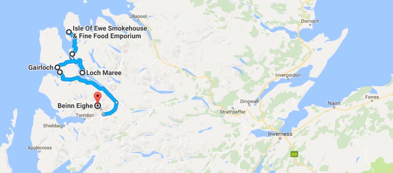 gairloch map scoldand nc500
