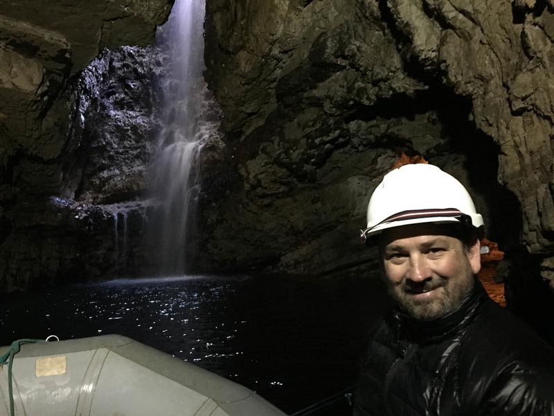 dave on smoo caves tour