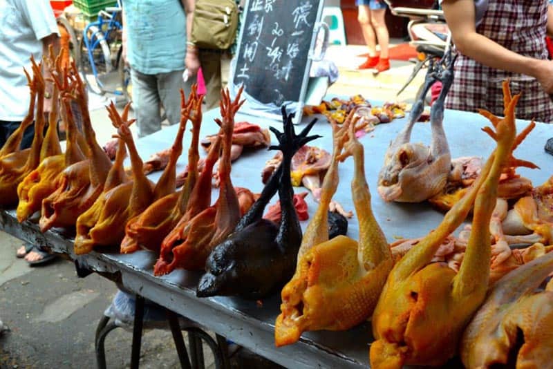 at the market in china