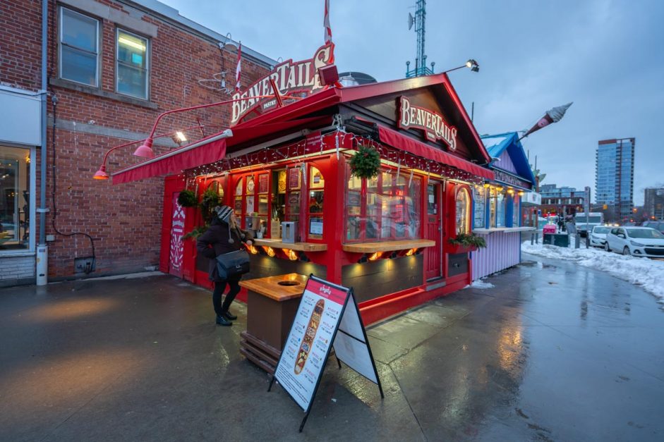 Beavertails food Ottawa in Winter