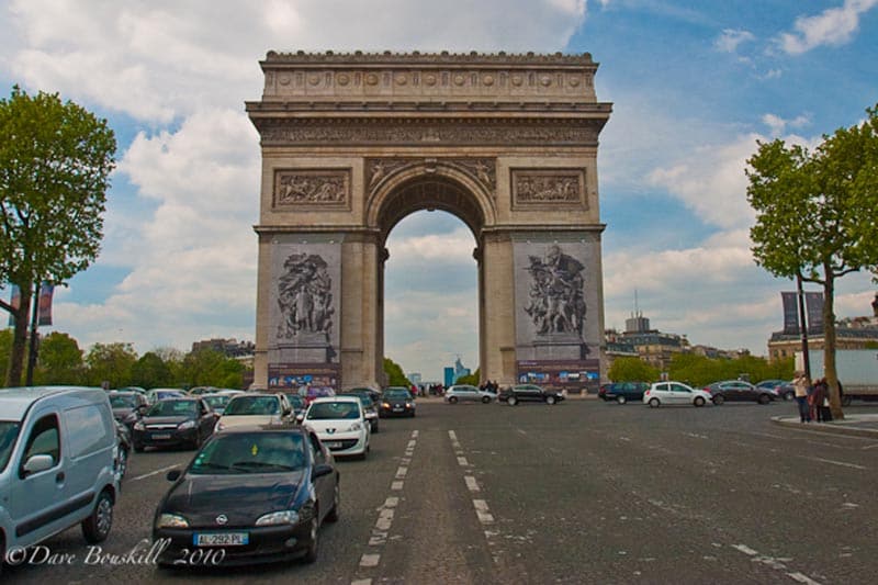 Paris on a Budget - enjoy the free sites like Arc du Triomphe