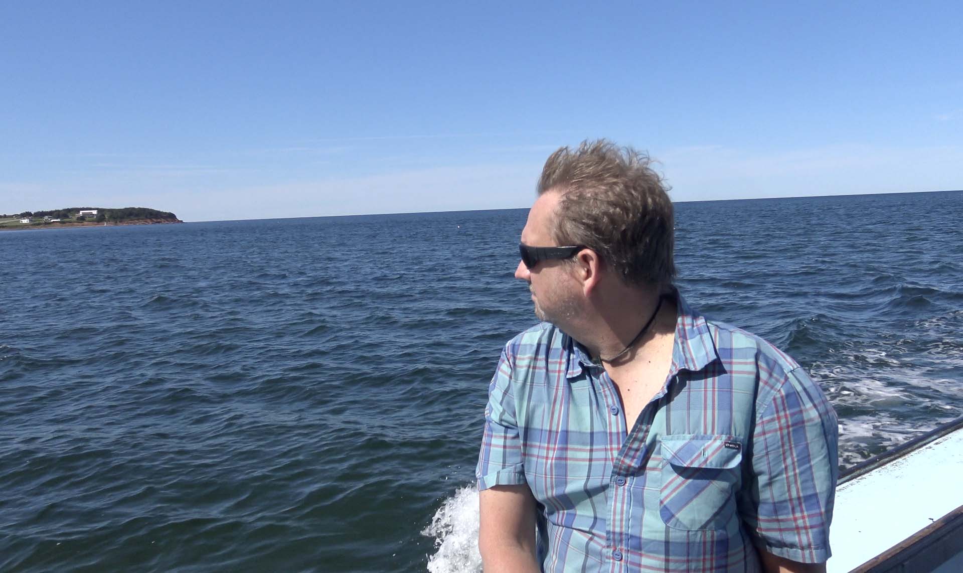 dave on boat tour in prince edward island