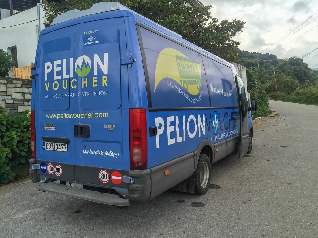 pelion shuttle service for tourists