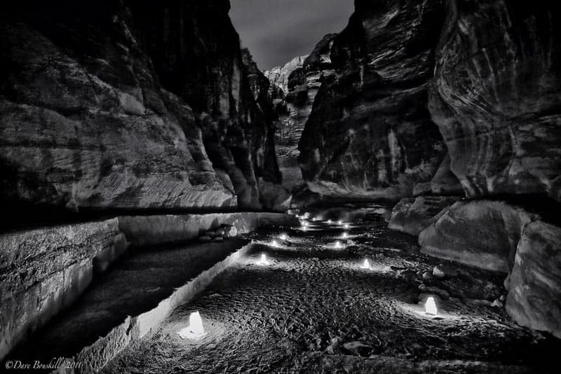 petra in black and white