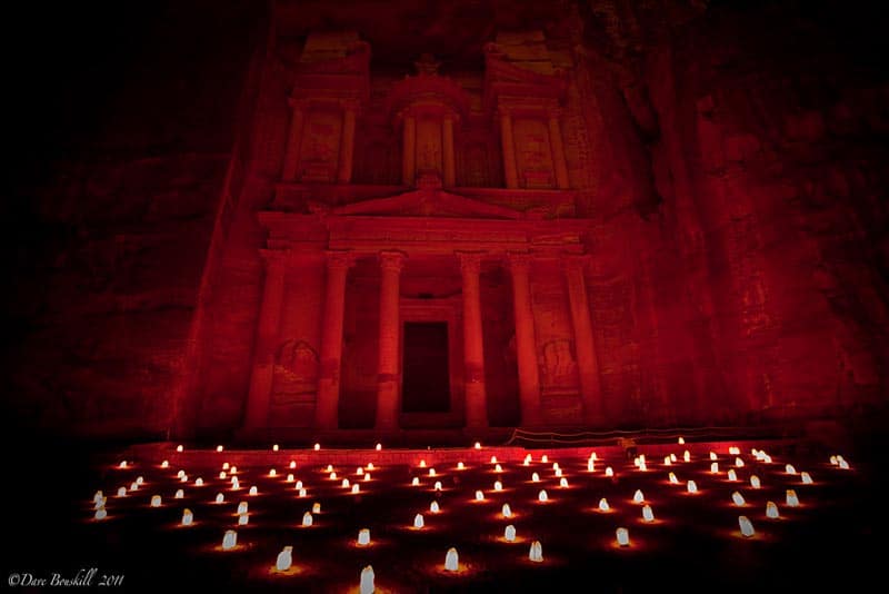 petra at night