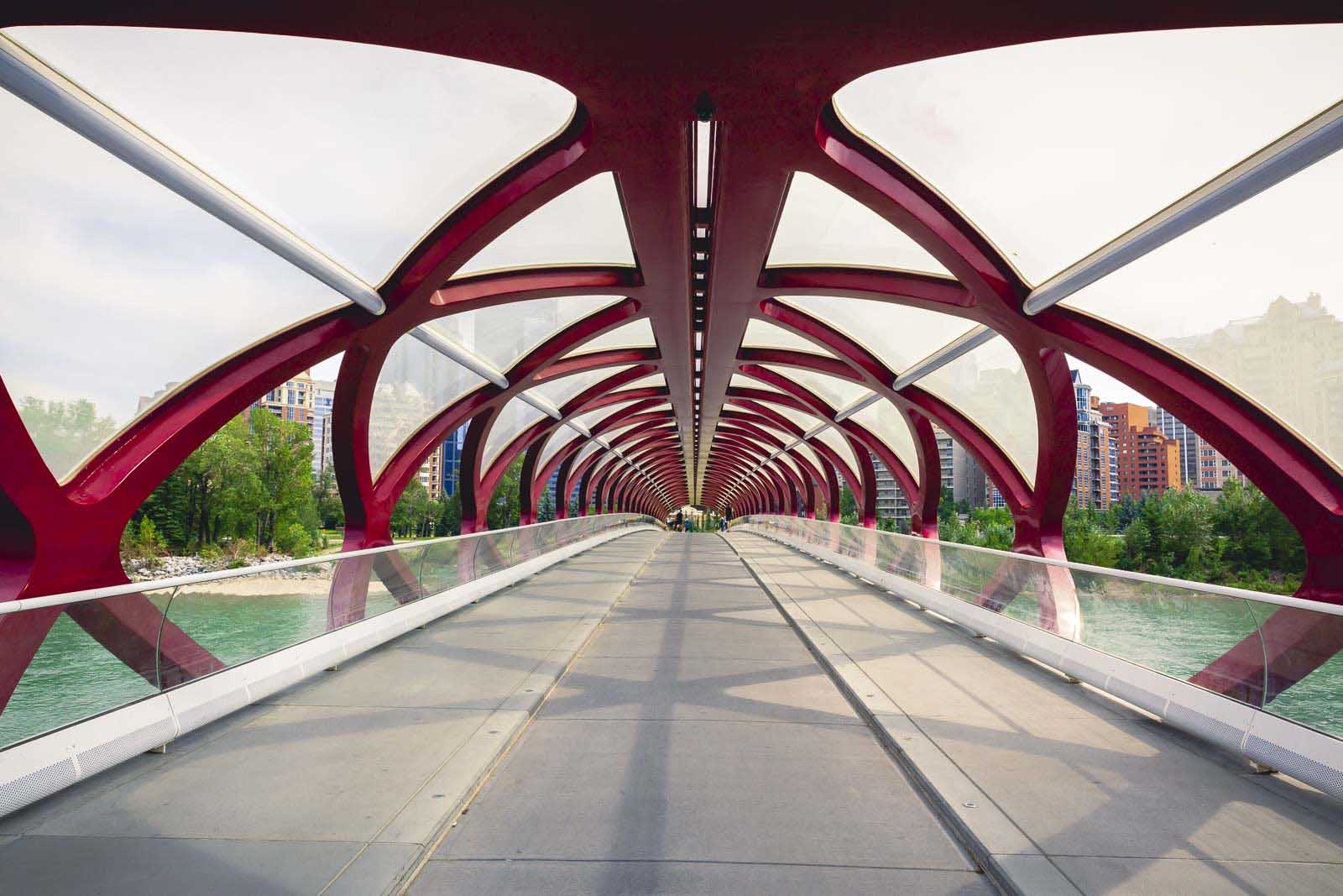 places to visit in alberta calgary peace bridge